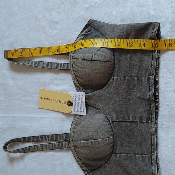 Strap bustier corset bralette crop top size xsmall - Picture 6 of 11